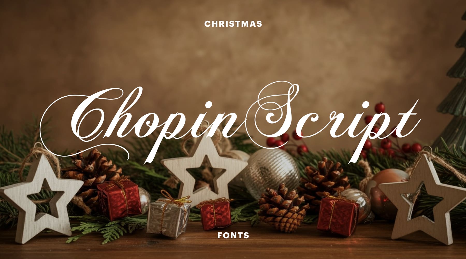 ChopinScript Christmas script font